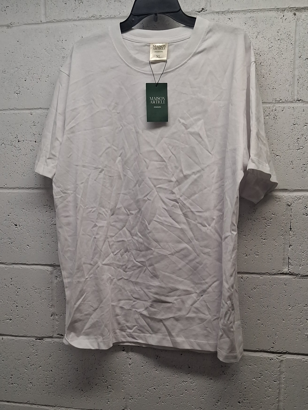 NWT Maison Article Men’s White Crew Neck T-Shirt - XL